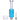 Center-front view of the blue glass chamber and clear mouthpiece of the DankStop Freezable Glycerin Nectar Collector against a neutral background, shown with a glass dish and removable tip.