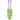 Centered close-up of the DankStop Freezable Glycerin Nectar Collector showing its clear mouthpiece and bright green chamber.