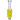 Close-up front view of a bright yellow glass chamber in the DankStop Freezable Glycerin Nectar Collector, set against a soft gray background.
