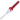 A front view of the Dankstop Glass Straw, showing the clear glass tube with a rounded end.
