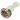 DankStop DankStop Squiggle Swirl Spoon Pipe Blue Orange Black