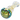 DankStop DankStop Squiggle Swirl Spoon Pipe Green Blue Black