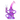 DankStop DankStop Bright Electroplated Recycler Bong - 8 in. Pink Purple