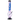 Front view of the 12-inch JM Plastics Flame Bubble Base Acrylic Water Pipe, showcasing its purple tint and flame design.
