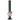 Front view of the 12-inch JM Plastics Flame Bubble Base Acrylic Water Pipe, showcasing its clear body and flame design.