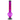 Front view of the 12-inch JM Plastics Flame Bubble Base Acrylic Water Pipe, displaying a purple gradient and textured base.
