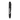 Centered vertical view of the black Penjamin Permanent Marker Vaporizer against a plain white background, showing its clip, glossy cap reflections, and white label text.