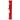 Vertical close-up of the red JM Plastics Straight Tube with Carb Hole Acrylic Bong showing its straight cylindrical body, angled silver bowl, and "Made in the U.S.A." sticker.