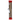 Tall, vertical studio shot of the JM Plastics Straight Tube with Carb Hole Acrylic Bong showing a smoked tube with red caps and silver downstem.