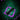 Diagonal top-down view of a black Cloudious9 Atomic9 Vaporizer floating over a glowing green haze framed by neon purple brushstroke lines.