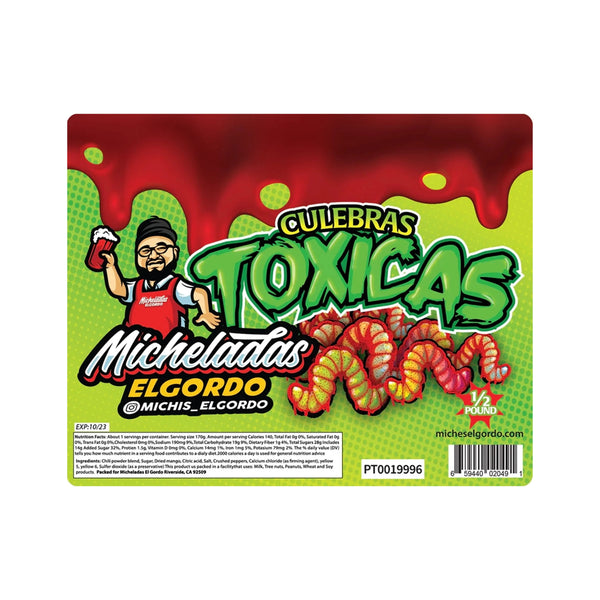 Cow Crack Toxicas Gummy Worms 8oz - Micheladas Candy | DankStop