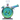 Front angled view of a rainbow-finish DankStop DHC Originals Clock Bong with a smiling clock face and clear glass bowl.