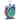 Angled close-up of the iridescent DankStop DHC Originals Clock Bong showing its smiley-face clock front, rounded buttons, and clear bowl.