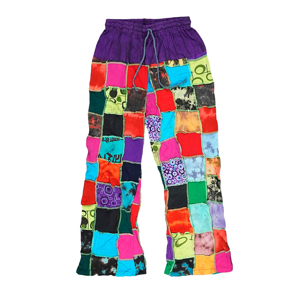 Rainbow Patchwork Pants