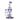 Front view of the Colored Torus Rig, a purple glass rig with a rounded base and multiple stacked chambers.