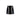 Center-frontal view of a short, glossy black mouthpiece part labeled Dankstop Famous X-Wraith Vaporizer Mout against a white background
