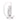 Front view of The Cactus Cooling Whip Dry Pipe, a clear glass whip with a slightly curved design.
