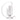 Front view of The Cactus Cooling Whip Dry Pipe, a clear glass whip with a curved design and a slender mouthpiece.
