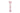 Center-aligned close-up of the pink ONGROK Aluminum and Glass Chillum Pipe showing its textured metal collar and exposed glass tube against a white background