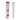 Close-up of the pink ONGROK Aluminum and Glass Chillum Pipe body beside its clear glass stem on a white background