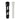 Close-up of the black aluminum section and clear glass stem of the ONGROK Aluminum and Glass Chillum Pipe against a white background.