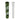 Close-up of the green aluminum section and clear glass stem of the ONGROK Aluminum and Glass Chillum Pipe against a white background.