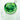A close-up, angled view of the Crystal Ball XL Rig, showcasing its glossy, green glass construction.