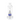 The Cupcake Bong is displayed in a front view, showcasing its clear glass construction and simple, rounded form.