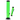 Tall, front-angle view of the JM Plastics Double Trouble Straight Tube Acrylic Bong - 12 in. in translucent light green with a tilted downstem and black base and rim.