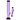 Tall, front-facing studio shot of the purple-tinted JM Plastics Double Trouble Straight Tube Acrylic Bong - 12 in., shown against a white background with its downstem and bowl visible.