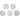 A top-down view of the G Pen Dash Mouthpiece Filter Screens 5-Pack, showcasing five circular, mesh filters against a white background.