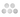 A top-down view of the G Pen Dash Mouthpiece Filter Screens 5-Pack, showcasing five circular, mesh filters against a white background.