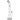 Front view of the 20-inch Titans Cronus Water Pipe, showcasing its clear glass construction and simple design.