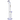 Front view of the 20-inch Titans Cronus Water Pipe, showcasing its clear glass construction and tall, slender form.