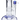 Front view of the 20-inch Titans Cronus Water Pipe, highlighting its clear glass construction and curved neck design.