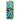 Front view of the 18-inch Titans Atlas Water Pipe, showcasing a vibrant, patterned design on a clear glass body.