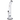 Front view of the 18-inch Titans Atlas Water Pipe, showcasing its clear glass construction and simple cylindrical shape.