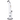 Front view of the 18-inch Titans Atlas Water Pipe, a clear glass piece with a wide base and simple cylindrical form.