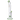 Front view of the 18-inch Titans Atlas Water Pipe, showcasing its clear glass construction and simple beaker shape.