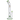Front view of the 18-inch Titans Atlas Water Pipe, displaying a clear glass construction and a classic beaker shape.