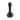 Front view of the ORAFlex Floral Spoon, a dark glass pipe with a rounded bowl and curved neck.