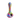 A front view of the ORAFLEX Floral Spoon, showcasing its colorful, patterned glass and spoon-shaped design.