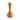 Front view of the ORAFLEX Floral Spoon, a colorful glass pipe with a curved design against a plain white background.