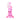 Front view of the Elysian Mini Rig, a small pink glass rig with a unique bubbler design and visible joint.