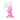 Front view of the Elysian Mini Rig, a small, pink glass rig with a rounded base and visible mouthpiece.