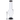 Front view of the JM Plastics Large Skull Base with Carb Hole Acrylic Bong - 12 in., a clear skull-shaped tube with black rim and base on a white background