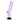 Front view of the 12-inch JM Plastics Straight Tube Bent Neck with Grip and Carb Hole Acrylic Water Pipe, showcasing its clear purple construction.