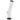 A front view of the 12-inch JM Plastics Straight Tube Bent Neck with Grip and Carb Hole Acrylic Water Pipe, showcasing its clear construction.