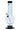 A front view of the 9-inch JM Plastics Bubble Base with Carb Hole Acrylic Water Pipe, showcasing its clear acrylic construction and rounded base.