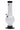 Front view of the 9-inch JM Plastics Bubble Base with Carb Hole Acrylic Water Pipe, showing a clear acrylic tube on a white background.